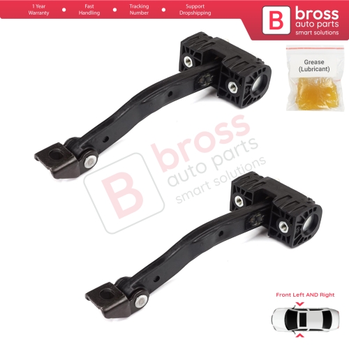 2 Pieces Front Door Stop Check Assy Limiter Strap for BMW 5 Series F10 F11 F18 LCI 2009-2017 51217182005  