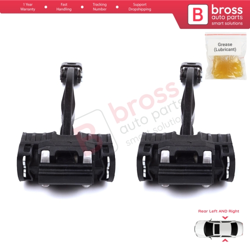 2 Pieces Rear Door Stop Check Assy Limiter Strap for BMW 5 Series F10 F11 F18 LCI 2009-2017 51227182019