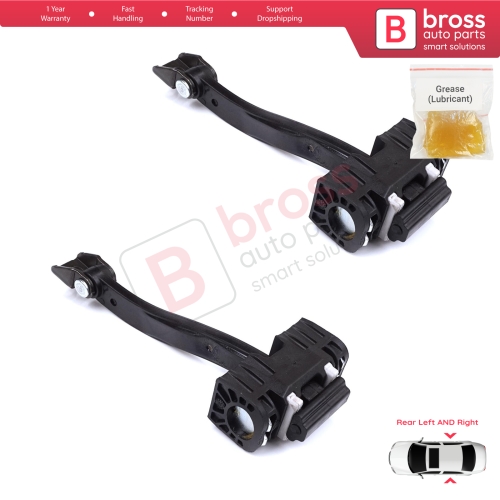 2 Pieces Rear Door Stop Check Assy Limiter Strap for BMW 5 Series F10 F11 F18 LCI 2009-2017 51227182019