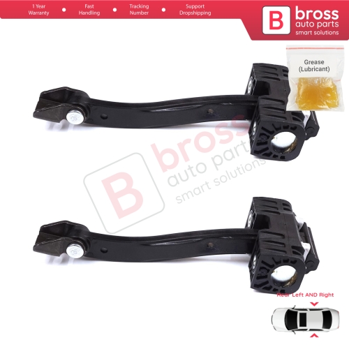 2 Pieces Rear Door Stop Check Assy Limiter Strap for BMW 5 Series F10 F11 F18 LCI 2009-2017 51227182019