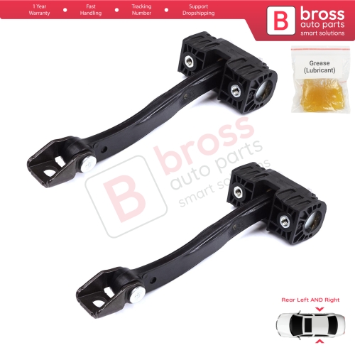 2 Pieces Rear Door Stop Check Assy Limiter Strap for BMW 5 Series F10 F11 F18 LCI 2009-2017 51227182019