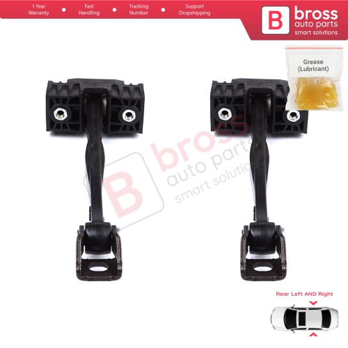 2 Pieces Rear Door Stop Check Assy Limiter Strap for BMW 5 Series F10 F11 F18 LCI 2009-2017 51227182019
