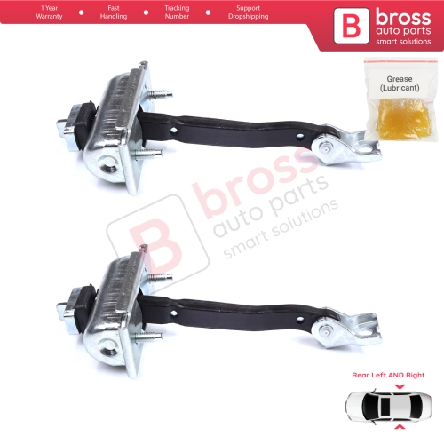 2 Pieces Rear Door Stop Check Assy Limiter Strap for BMW X3 F25 2010-2017 X4 F26 2013-2018 51227205613