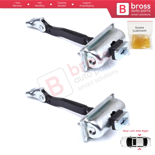 2 Pieces Rear Door Stop Check Assy Limiter Strap for BMW X3 F25 2010-2017 X4 F26 2013-2018 51227205613