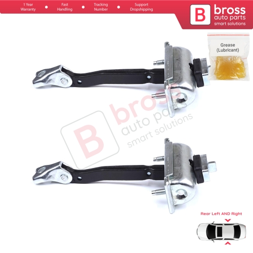 2 Pieces Rear Door Stop Check Assy Limiter Strap for BMW X3 F25 2010-2017 X4 F26 2013-2018 51227205613