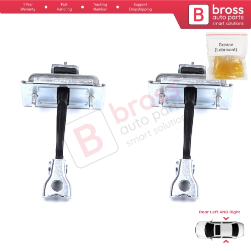 2 Pieces Rear Door Stop Check Assy Limiter Strap for BMW X3 F25 2010-2017 X4 F26 2013-2018 51227205613