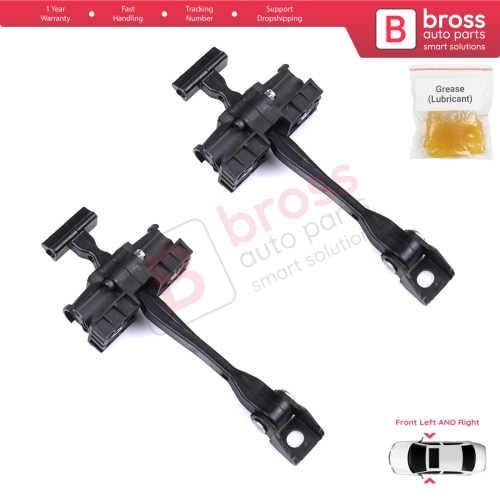 2 Pieces Front Door Stop Check Assy Limiter Strap for BMW 2 Series MK1 F45 F46 Tourer 2013-2021 51217404897