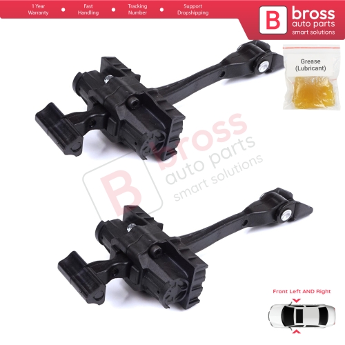 2 Pieces Front Door Stop Check Assy Limiter Strap for BMW 2 Series MK1 F45 F46 Tourer 2013-2021 51217404897