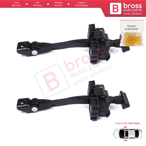 2 Pieces Front Door Stop Check Assy Limiter Strap for BMW 2 Series MK1 F45 F46 Tourer 2013-2021 51217404897