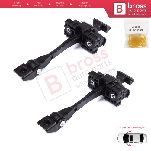 2 Pieces Front Door Stop Check Assy Limiter Strap for BMW 2 Series MK1 F45 F46 Tourer 2013-2021 51217404897