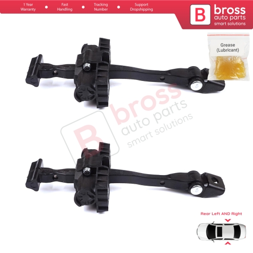 2 Pieces Rear Door Stop Check Assy Limiter Strap for BMW 2 Series MK1 F45 F46 Tourer 2013-2021 51227404899