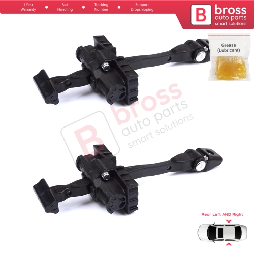 2 Pieces Rear Door Stop Check Assy Limiter Strap for BMW 2 Series MK1 F45 F46 Tourer 2013-2021 51227404899