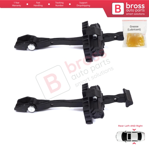 2 Pieces Rear Door Stop Check Assy Limiter Strap for BMW 2 Series MK1 F45 F46 Tourer 2013-2021 51227404899