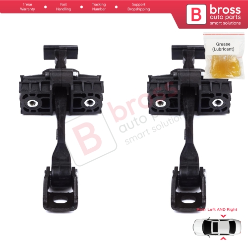 2 Pieces Rear Door Stop Check Assy Limiter Strap for BMW 2 Series MK1 F45 F46 Tourer 2013-2021 51227404899