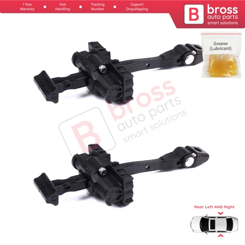 2 Pieces Rear Door Stop Check Assy Limiter Strap for BMW X1 F48 MK2 2014-2022 51227436003