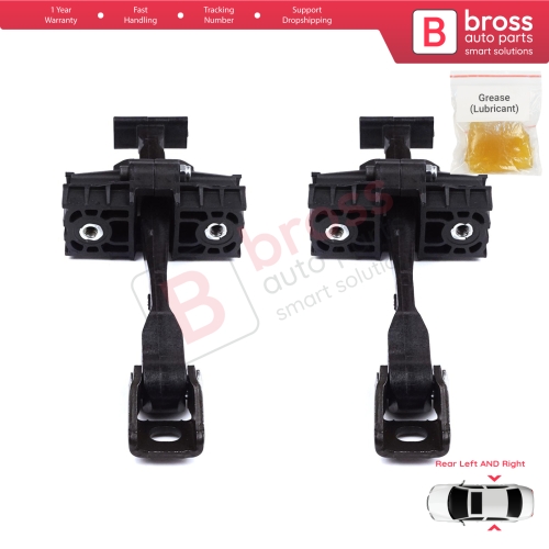 2 Pieces Rear Door Stop Check Assy Limiter Strap for BMW X1 F48 MK2 2014-2022 51227436003