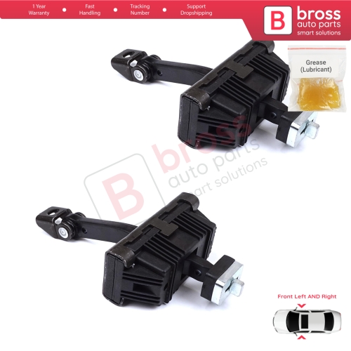 2 Pieces Front Door Stop Check Assy Limiter Strap for BMW 1 Series MK1 E81 E82 E88 2006-2013 2/3 Door 41517164623