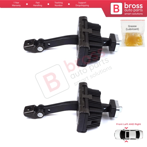 2 Pieces Front Door Stop Check Assy Limiter Strap for BMW 1 Series MK1 E81 E82 E88 2006-2013 2/3 Door 41517164623