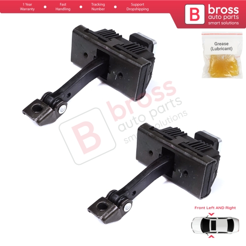 2 Pieces Front Door Stop Check Assy Limiter Strap for BMW 1 Series MK1 E81 E82 E88 2006-2013 2/3 Door 41517164623