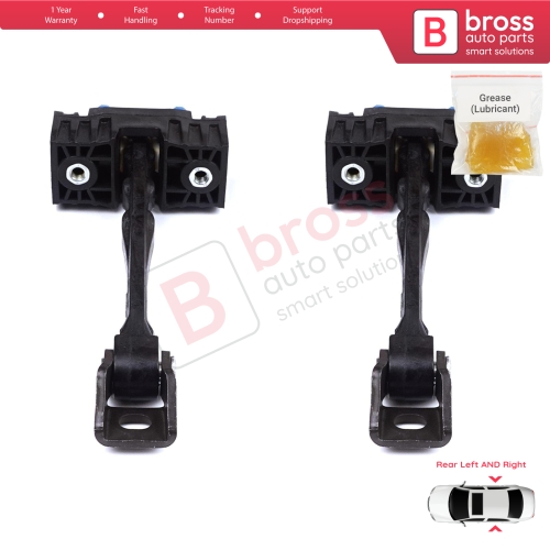 2 Pieces Rear Door Stop Check Assy Limiter Strap for VW Jetta MK6 A6 5C6 1B 162 163 AV3 AV2 2010-2018 5C6839249