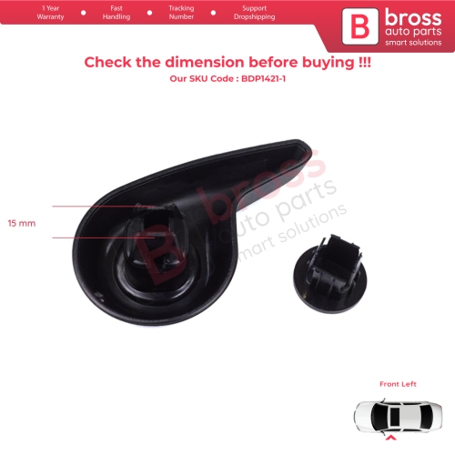 Front Left Manual Seat Recliner Adjuster Handle Black for Renault Megane MK4 B9A K9A Talisman LP KP 2015-On 874519982R