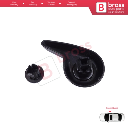 Front Right Manual Seat Recliner Adjuster Handle Black for Renault Megane MK4 B9A K9A Talisman LP KP 2015-On 874016692R