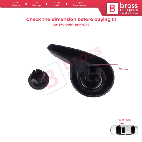 Front Right Manual Seat Recliner Adjuster Handle Black for Renault Megane MK4 B9A K9A Talisman LP KP 2015-On 874016692R