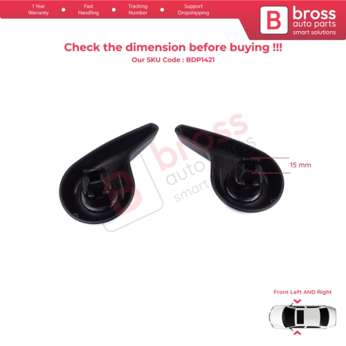 Front Manual Seat Recliner Adjuster Handle Set Black for Renault Megane MK4 B9A K9A Talisman LP KP 2015-On 874519982R 874016692R