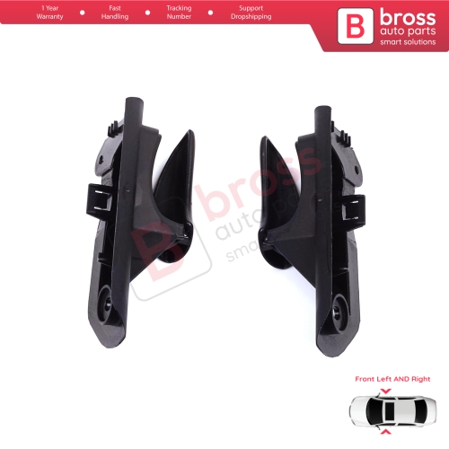 Front Interior Door Handle Opener Set Black for Vauxhall Opel Astra F MK3 T91 T92 1991-2001 90430129 90430130