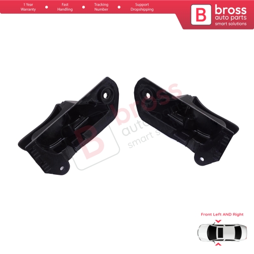 Front Interior Door Handle Opener Set Black for Vauxhall Opel Astra F MK3 T91 T92 1991-2001 90430129 90430130