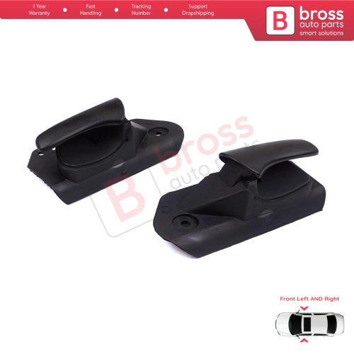 Front Interior Door Handle Opener Set Black for Vauxhall Opel Astra F MK3 T91 T92 1991-2001 90430129 90430130