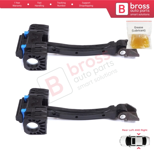 2 Pieces Rear Door Stop Check Assy Limiter Strap for VW Tiguan MK1 5N 2007-2018 5N0839249A