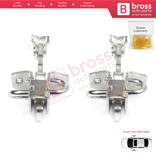 2 Pieces Front Door Stop Check Assy Limiter Strap for VW Fox 5Z1 5Z3 5Z4 2003-2015 3/5 Door Hatchback 5Z3837249