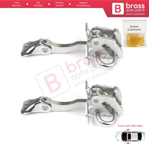 2 Pieces Front Door Stop Check Assy Limiter Strap for VW Fox 5Z1 5Z3 5Z4 2003-2015 3/5 Door Hatchback 5Z3837249