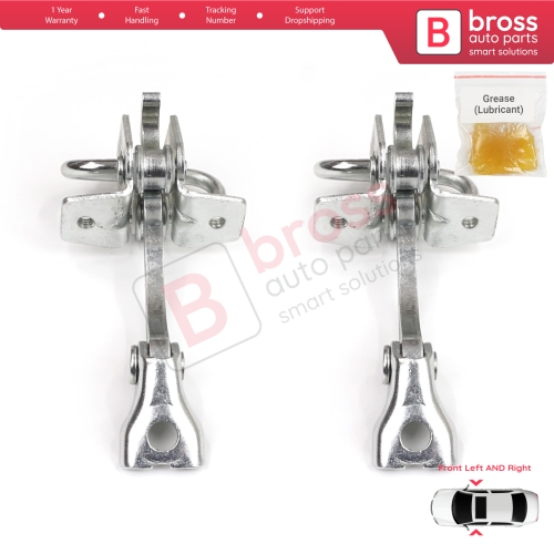 2 Pieces Front Door Stop Check Assy Limiter Strap for VW Fox 5Z1 5Z3 5Z4 2003-2015 3/5 Door Hatchback 5Z3837249