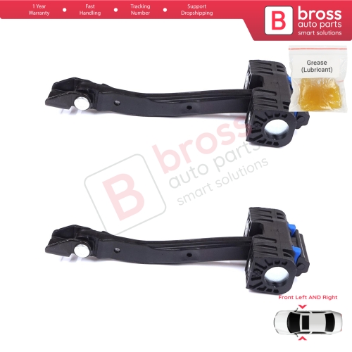 2 Pieces Front Door Stop Check Assy Limiter Strap for VW Golf Sportsvan AM1 AN1 2014-2020 510837249