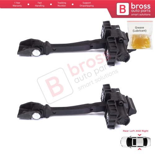 2 Pieces Rear Door Stop Check Assy Limiter Strap for VW Golf Sportsvan AM1 AN1 2014-2020 510839249