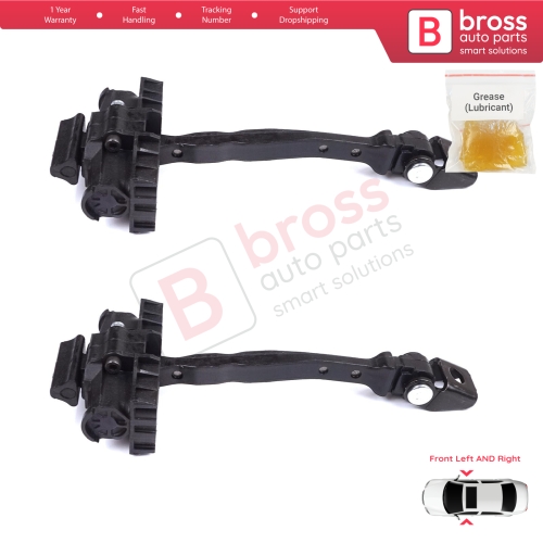 2 Pieces Front Door Stop Check Assy Limiter Strap for VW Polo MK6 AW1 BZ1 AE1 2017-On 4/5 Door 2G4837249A
