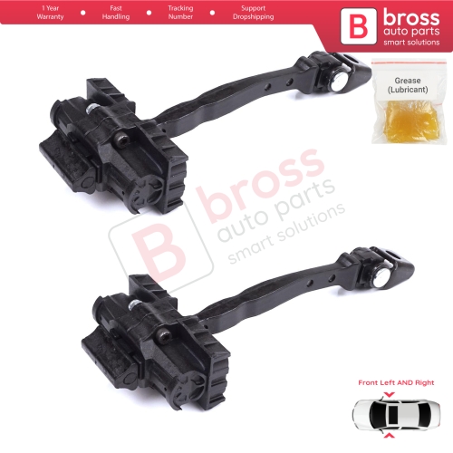2 Pieces Front Door Stop Check Assy Limiter Strap for VW Polo MK6 AW1 BZ1 AE1 2017-On 4/5 Door 2G4837249A