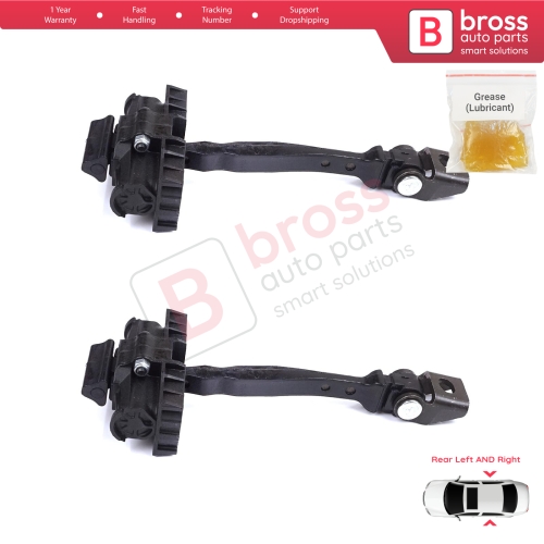 2 Pieces Rear Door Stop Check Assy Limiter Strap for VW Polo MK6 AW1 BZ1 AE1 2017-On 4/5 Door 2G4839249A