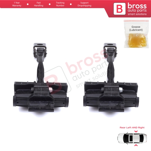 2 Pieces Rear Door Stop Check Assy Limiter Strap for VW Polo MK6 AW1 BZ1 AE1 2017-On 4/5 Door 2G4839249A