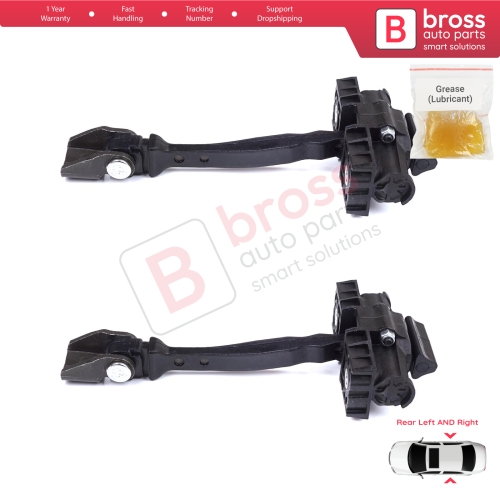 2 Pieces Rear Door Stop Check Assy Limiter Strap for VW Polo MK6 AW1 BZ1 AE1 2017-On 4/5 Door 2G4839249A