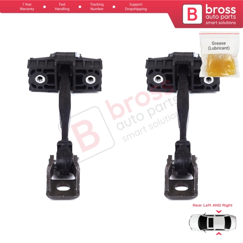 2 Pieces Rear Door Stop Check Assy Limiter Strap for VW Polo MK6 AW1 BZ1 AE1 2017-On 4/5 Door 2G4839249A