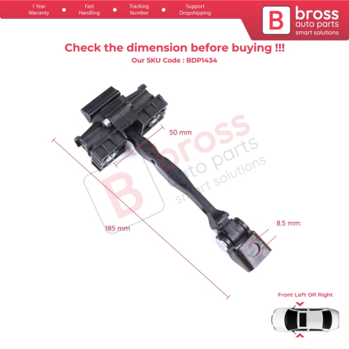 2 Pieces Front Door Stop Check Assy Limiter Strap for VW T-Cross C11 D31 2018-On 2GM837249