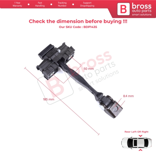 Rear Door Stop Check Assy Limiter Strap for VW T-Cross C11 D31 2018-On 2GM839249B