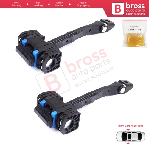 2 Pieces Front Door Stop Check Assy Limiter Strap for VW Touran MK2 5T 2015-On 5TA837249A
