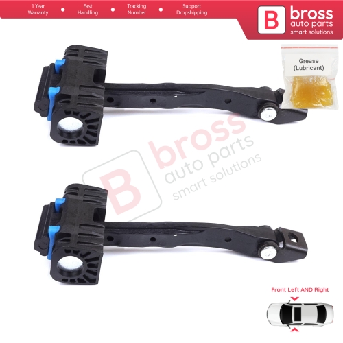 2 Pieces Front Door Stop Check Assy Limiter Strap for VW Touran MK2 5T 2015-On 5TA837249A