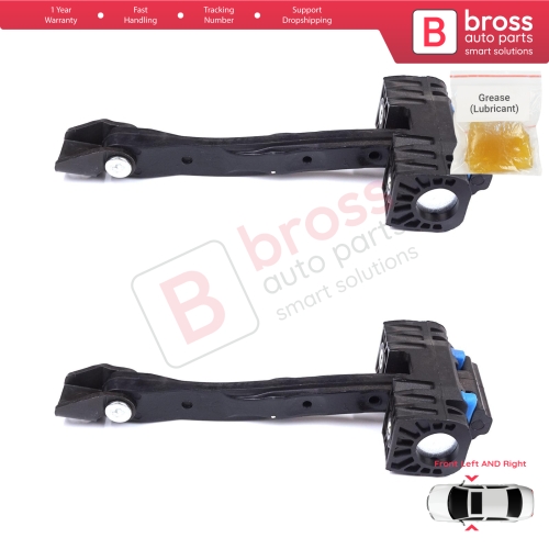 2 Pieces Front Door Stop Check Assy Limiter Strap for VW Touran MK2 5T 2015-On 5TA837249A