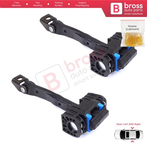2 Pieces Rear Door Stop Check Assy Limiter Strap for VW Touran MK2 5T 2015-On 5TA839249A