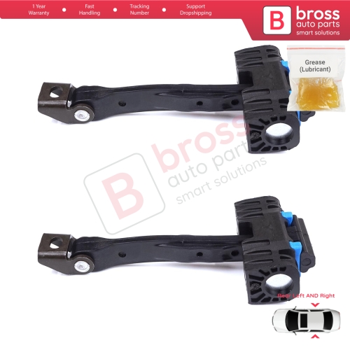 2 Pieces Rear Door Stop Check Assy Limiter Strap for VW Touran MK2 5T 2015-On 5TA839249A